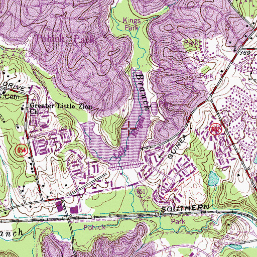 Topographic Map of Lake Royal, VA