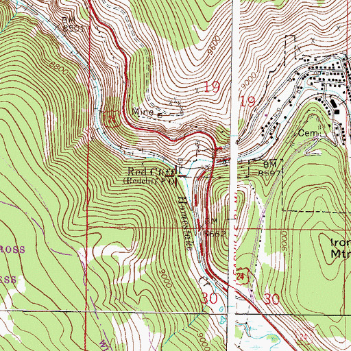 Topographic Map of Turkey Creek, CO