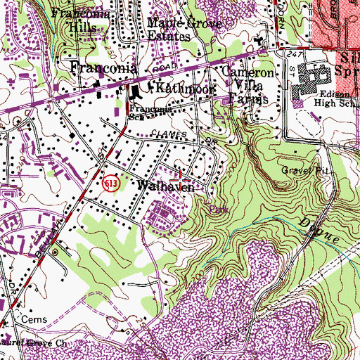 Topographic Map of Tara Village Park, VA