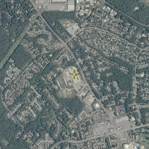Aerial/Satellite Image of West Springfield High School, VA