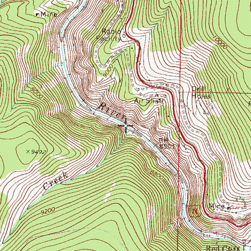 Topographic Map of Peterson Creek, CO