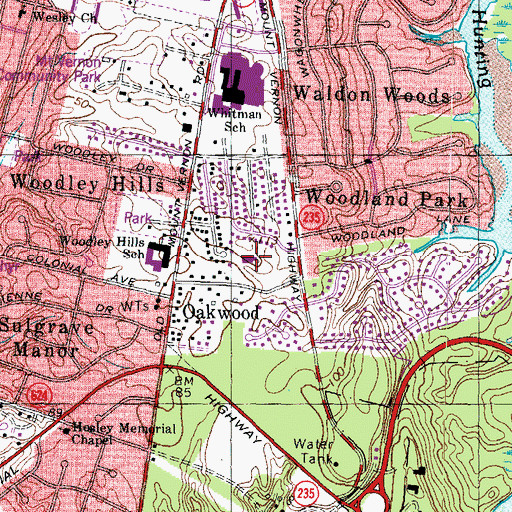 Topographic Map of Good Shepherd Catholic Church, VA