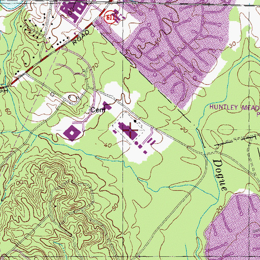 Topographic Map of Humphrey Engineering Center, VA