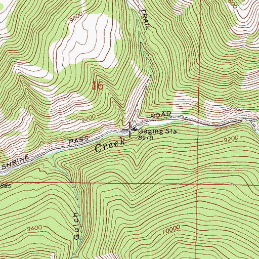 Topographic Map of Wearyman Creek, CO