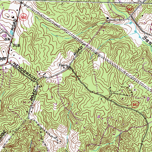 Topographic Map of Oak Grove Church (historical), VA