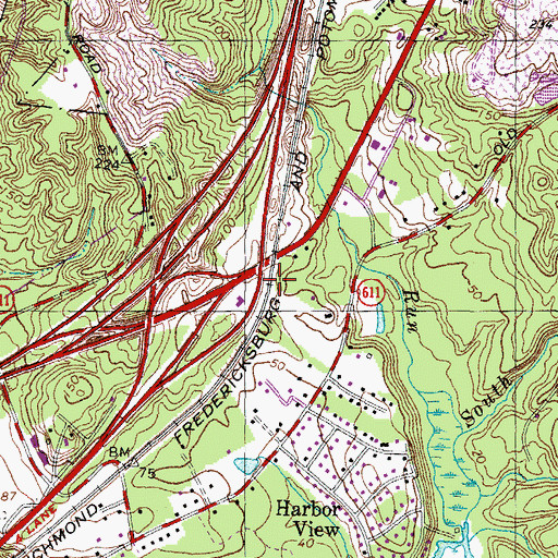 Topographic Map of Occoquan Church (historical), VA