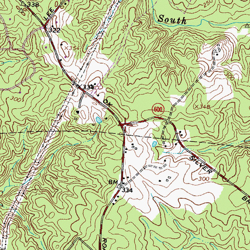 Topographic Map of Reeds Store (historical), VA