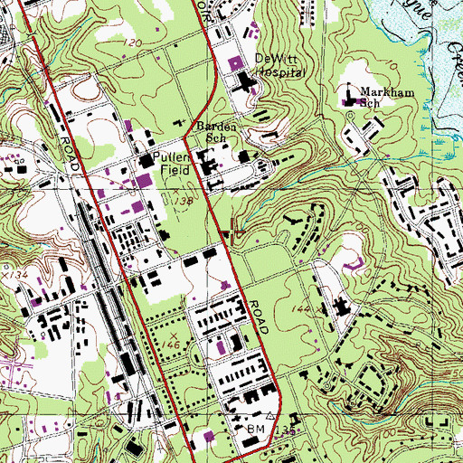 Topographic Map of United States Army Engineer Museum, VA