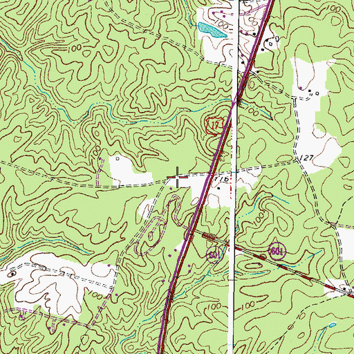 Topographic Map of Dutton (historical), VA