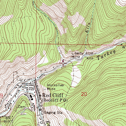 Topographic Map of Willow Creek, CO