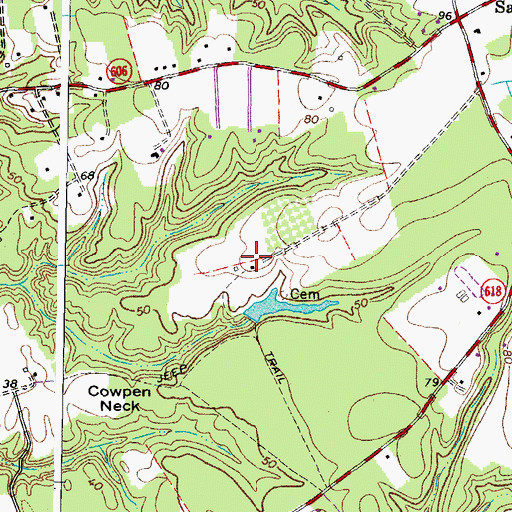Topographic Map of Valley Front (historical), VA