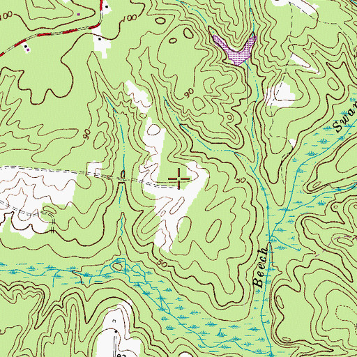 Topographic Map of Wareham (historical), VA