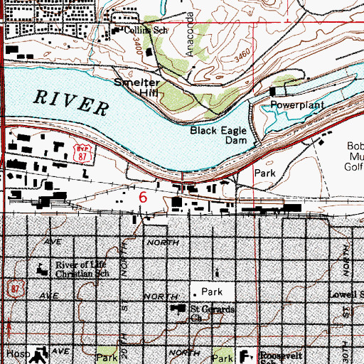 Topographic Map of Set Free Christian Fellowship, MT