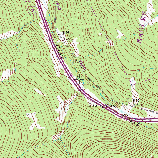 Topographic Map of Timber Creek, CO