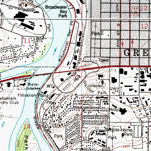 Topographic Map of Lewis and Clark Statue, MT