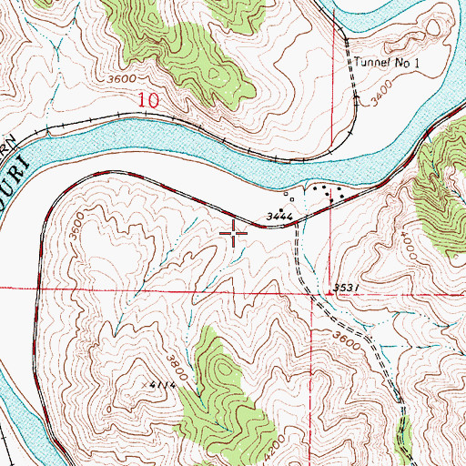 Topographic Map of Interchange 244, MT