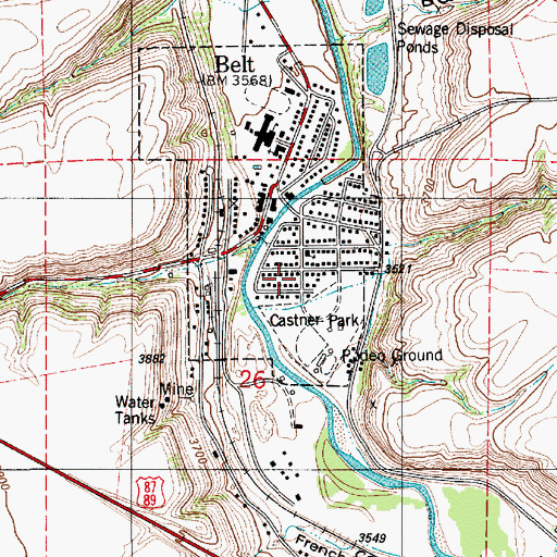 Topographic Map of Scandinavian Methodist Episcopal Church (historical), MT