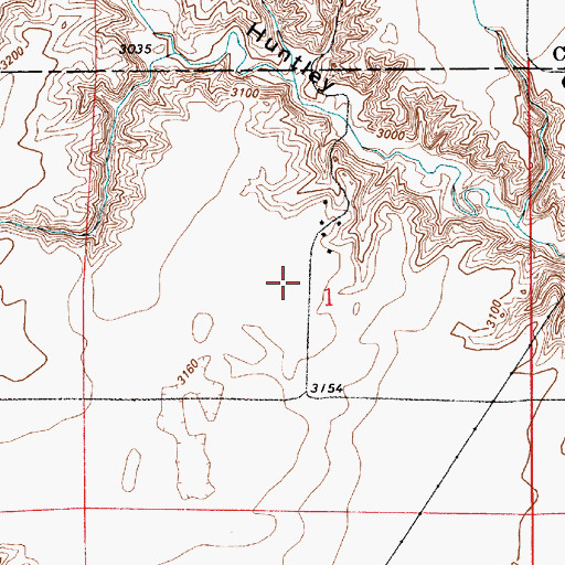 Topographic Map of Donnelly School (historical), MT