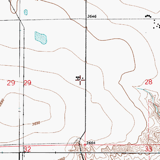 Topographic Map of Pershing School (historical), MT