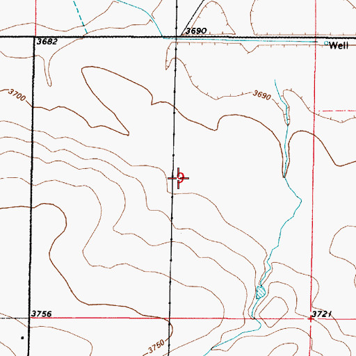Topographic Map of Bergman School (historical), MT