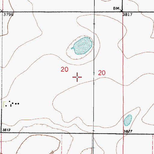 Topographic Map of Mann School (historical), MT