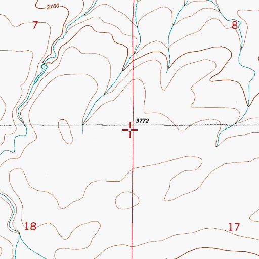 Topographic Map of Rutledge School (historical), MT
