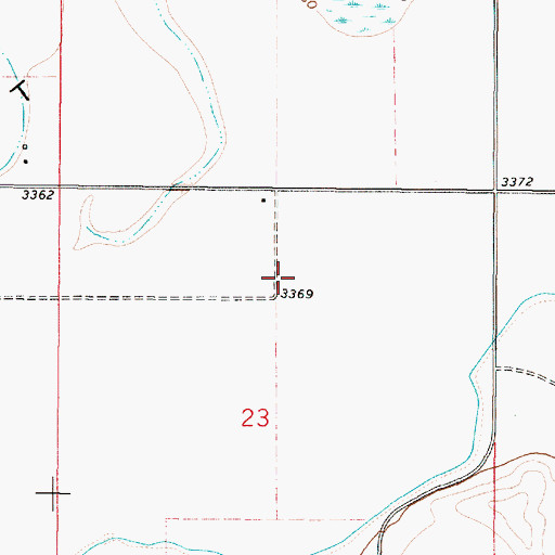 Topographic Map of Chestnut Valley School (historical), MT