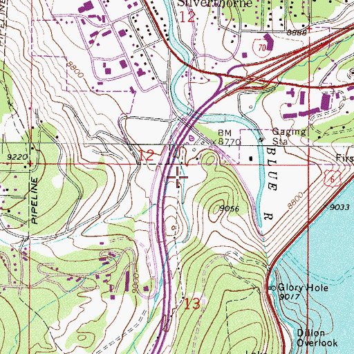 Topographic Map of Salt Lick Gulch, CO
