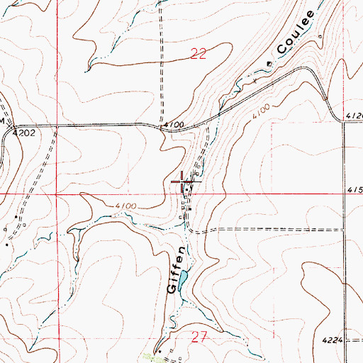 Topographic Map of Fleming School (historical), MT