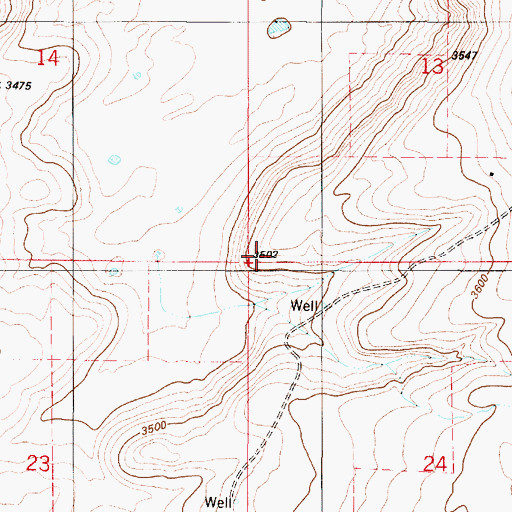 Topographic Map of Lockray School (historical), MT
