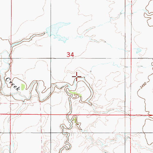 Topographic Map of Anderson School (historical), MT