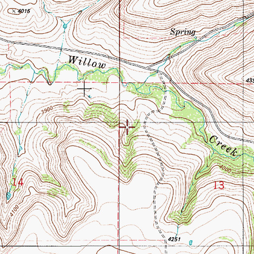 Topographic Map of Gillette School (historical), MT