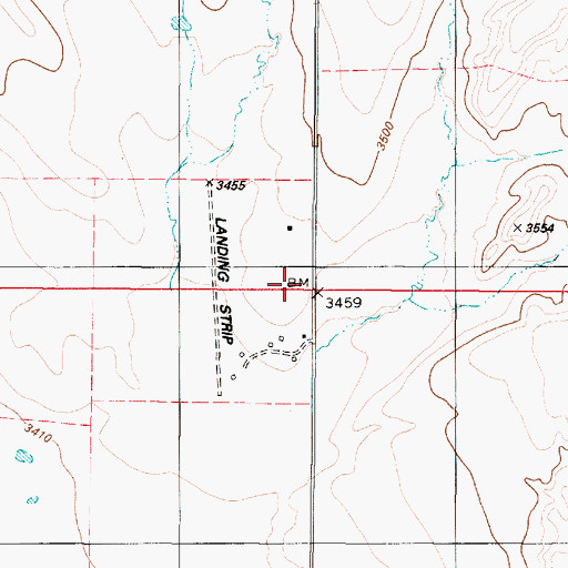 Topographic Map of Cascade Muddy School (historical), MT