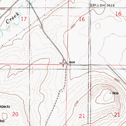 Topographic Map of Conrad School (historical), MT