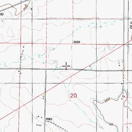 Topographic Map of Square Butte School (historical), MT