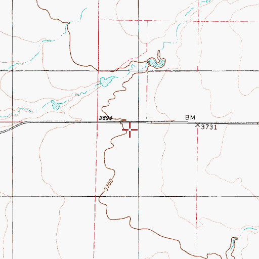 Topographic Map of Gibbons School (historical), MT