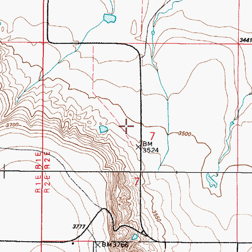 Topographic Map of Taft School (historical), MT