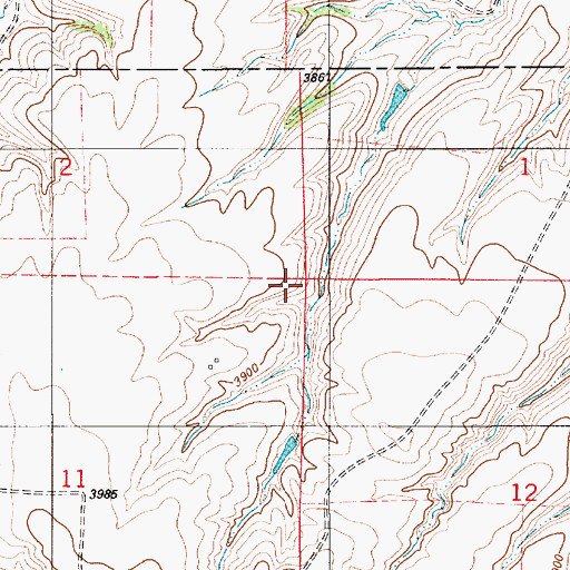 Topographic Map of Gibson School (historical), MT
