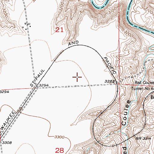 Topographic Map of Bowman School (historical), MT