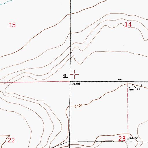 Topographic Map of Manchester School (historical), MT