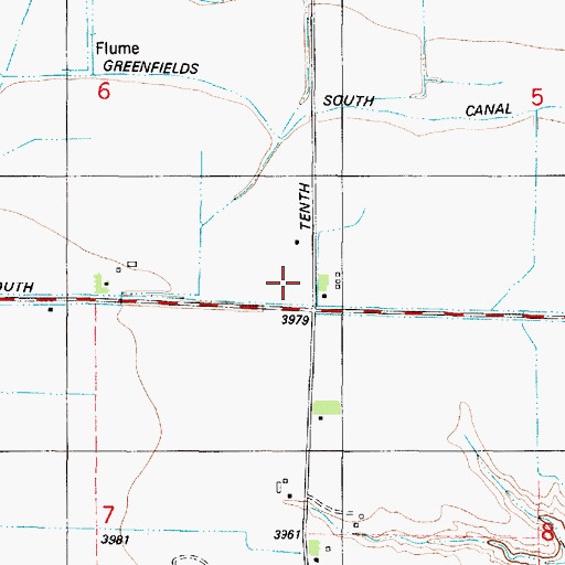 Topographic Map of Crowe School (historical), MT