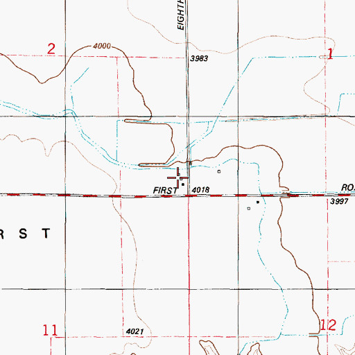 Topographic Map of Fink School (historical), MT