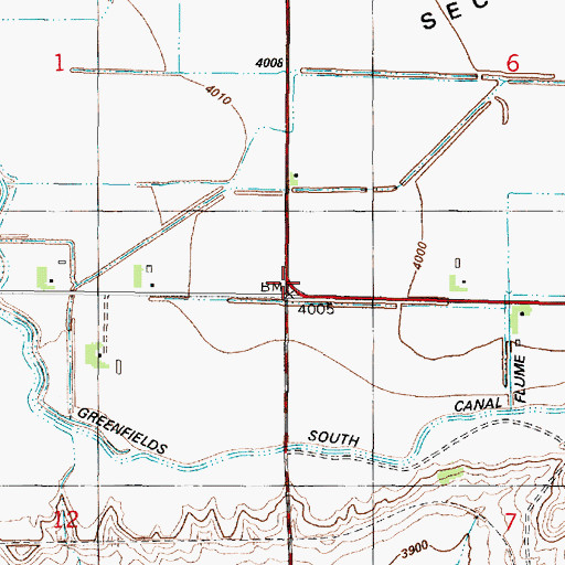 Topographic Map of Genger School (historical), MT