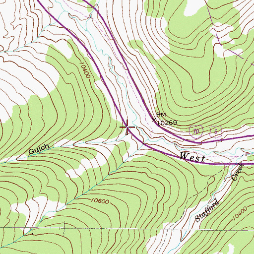 Topographic Map of Smith Gulch, CO