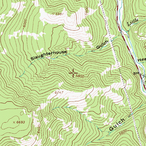 Topographic Map of Pine Grove School (historical), MT