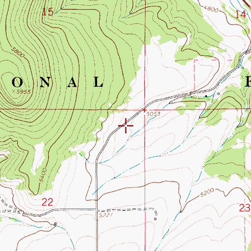Topographic Map of Yule School (historical), MT