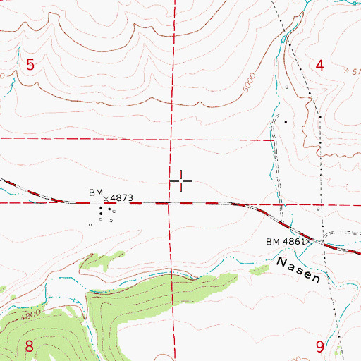 Topographic Map of Nason School (historical), MT