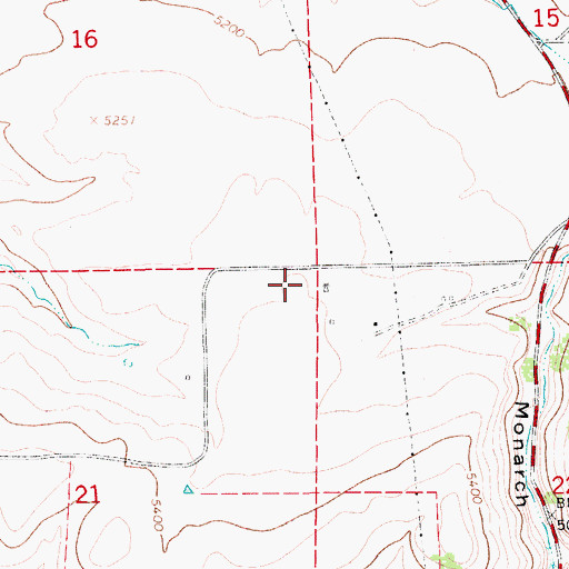 Topographic Map of Michigan School (historical), MT