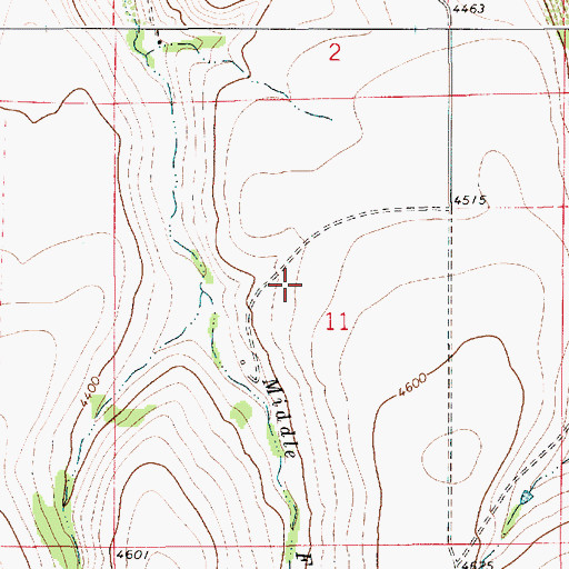 Topographic Map of Houskin School (historical), MT