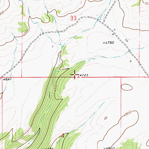 Topographic Map of Black Butte School (historical), MT